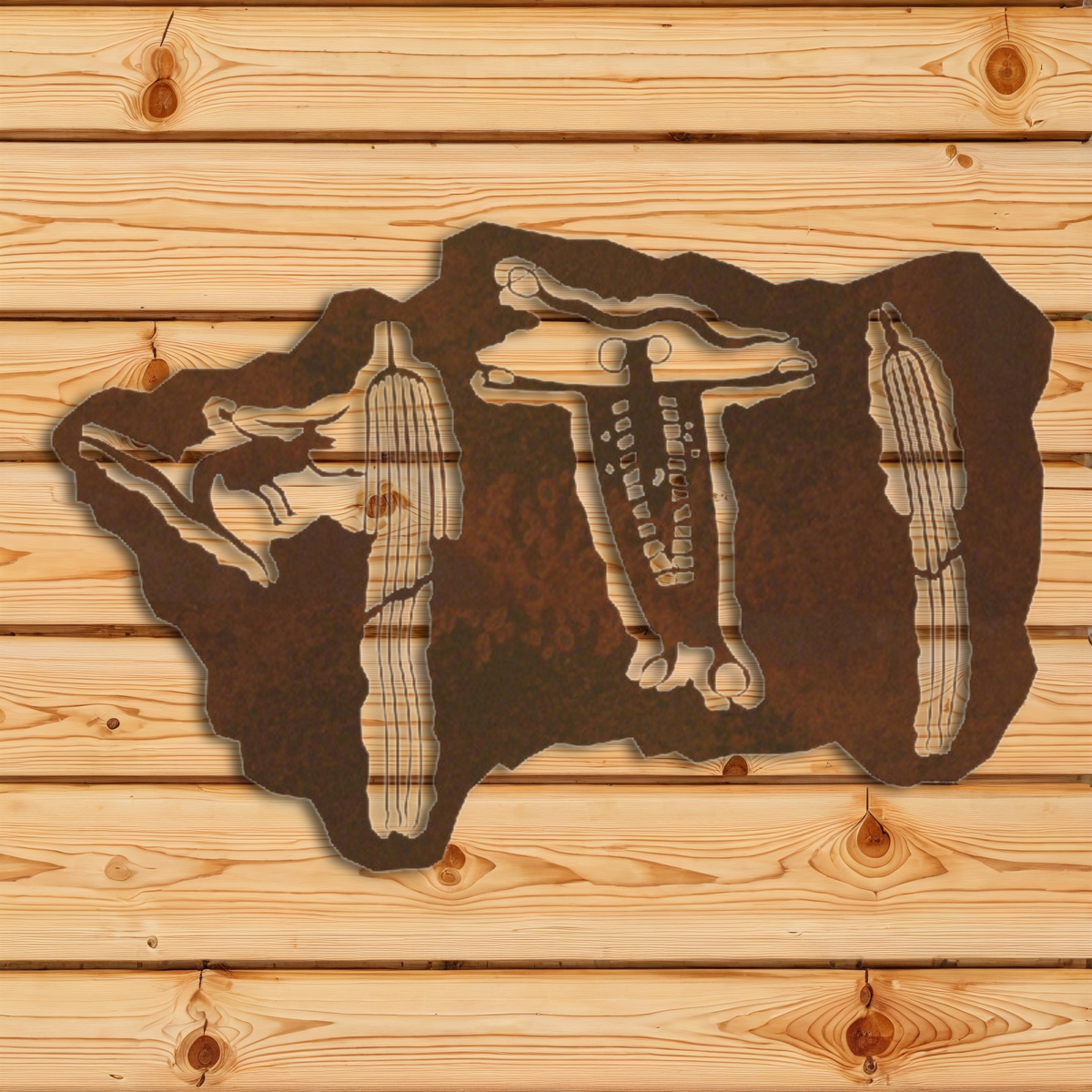 WA-4206 Barrier Canyon Shaman Wall Art - 42"