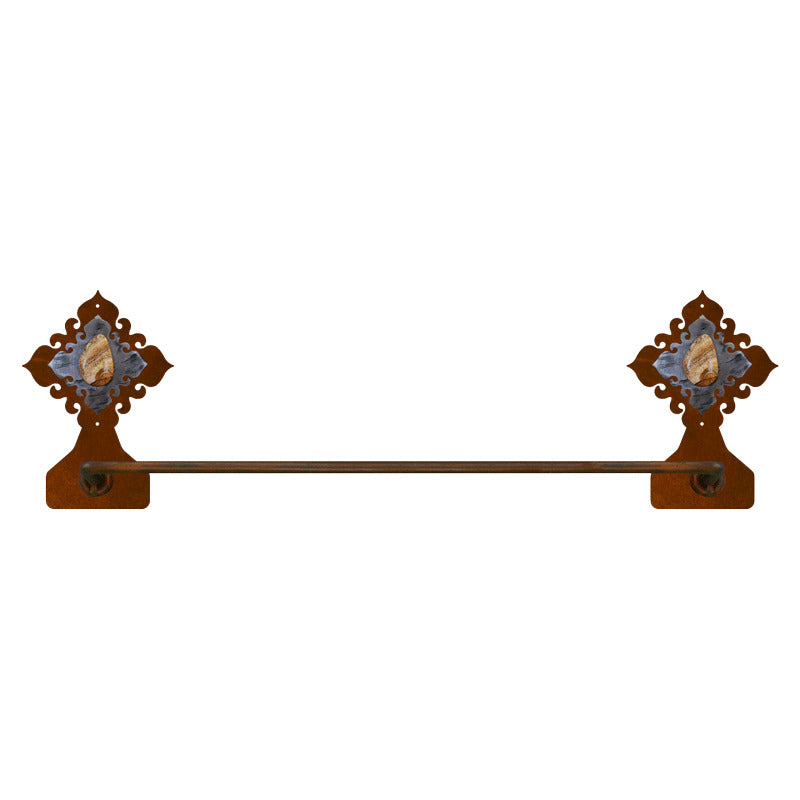 BA-7035 Picture Jasper Stone Burnished Towel Bar