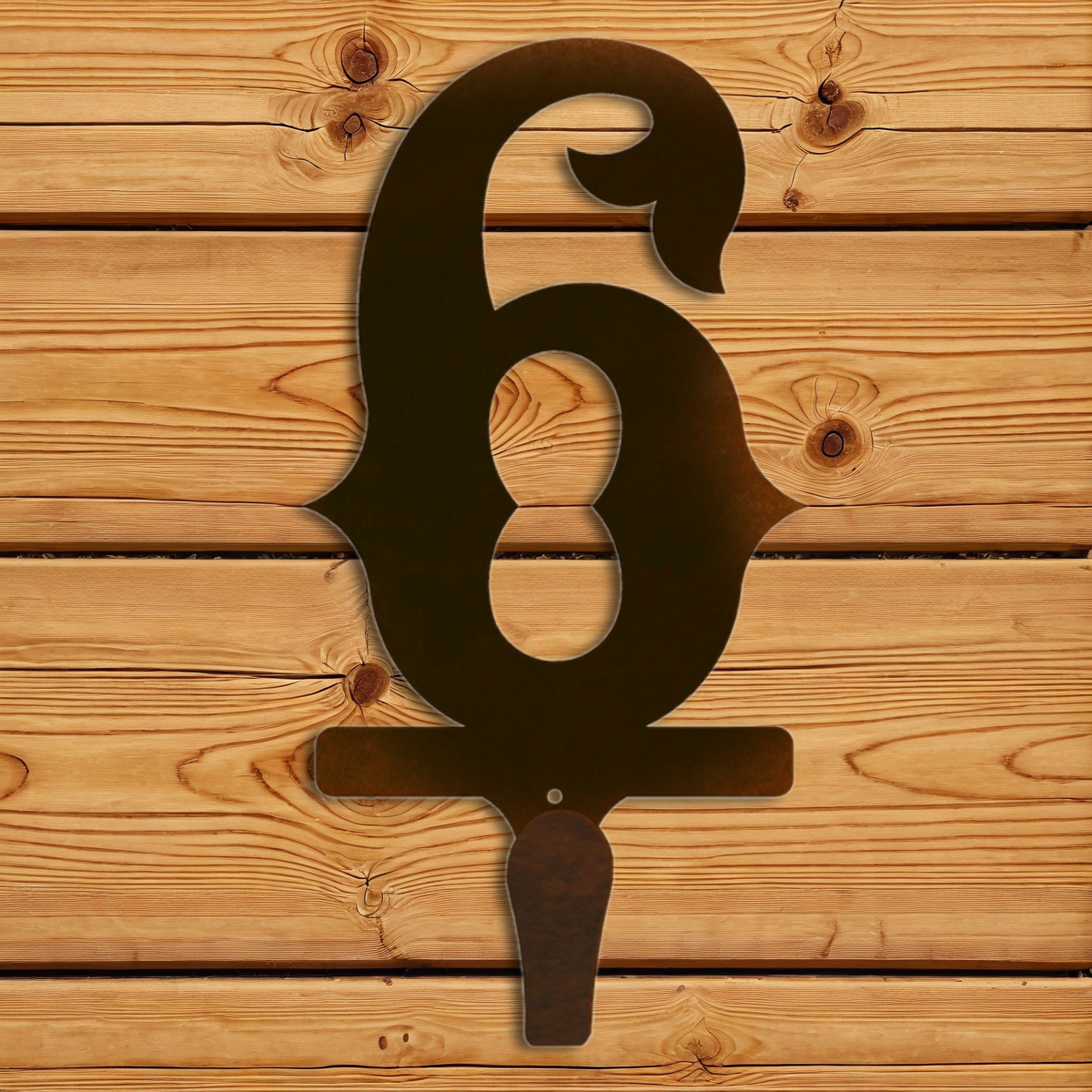 CHL-606 6 Western Font Single Coat Hook