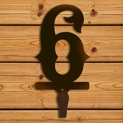 CHL-606 6 Western Font Single Coat Hook