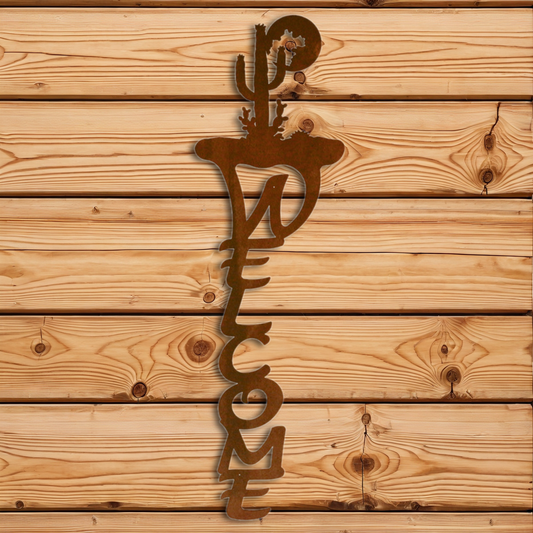 WE-2019 Desert Moon Vertical Welcome Sign