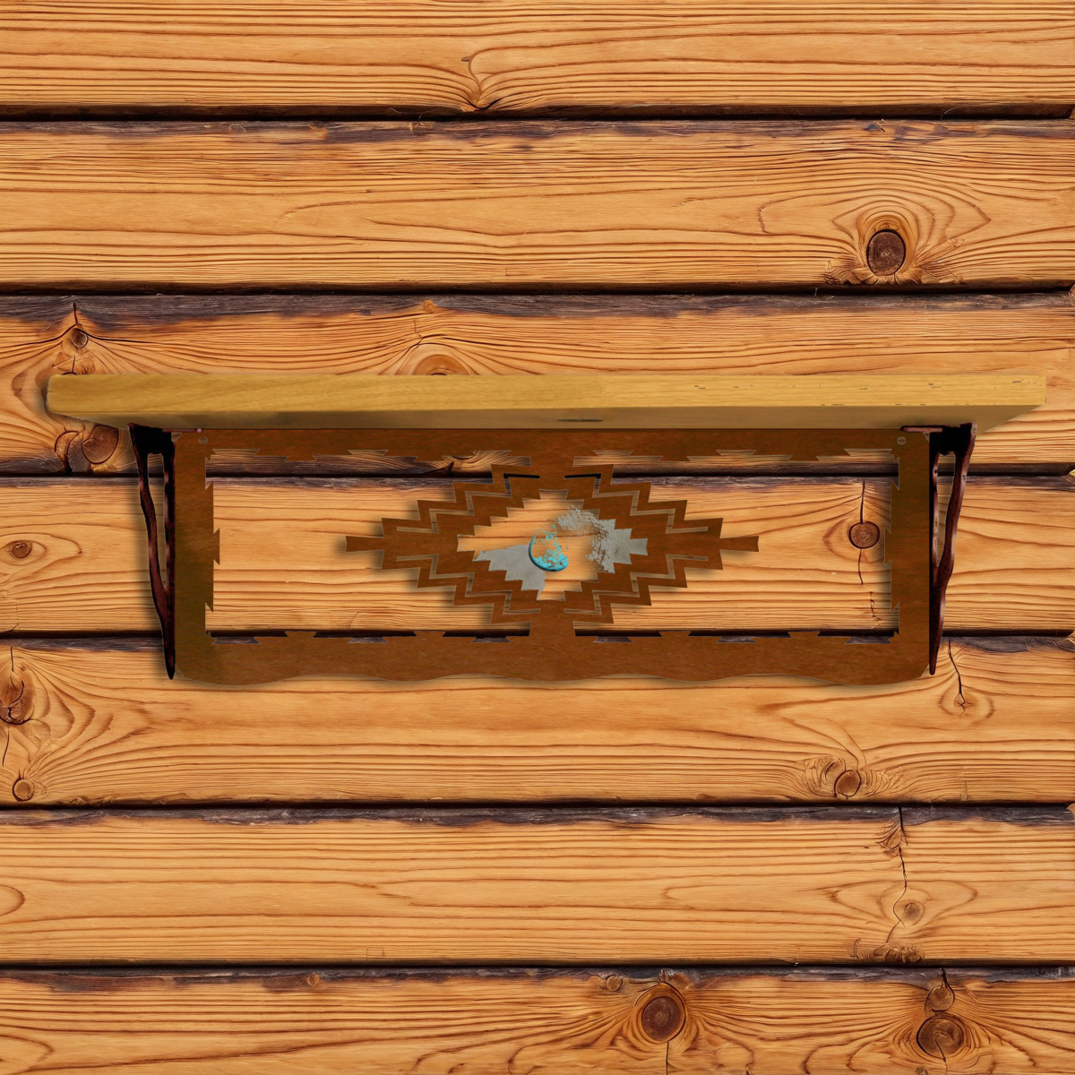 SW-6016 Desert Diamond with Turquoise 20" Shelf