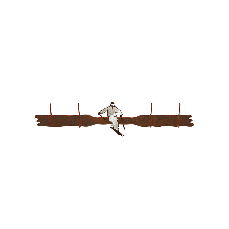 Skier Burnished Four Hook
