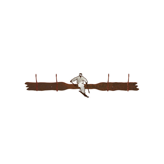 Skier Burnished Four Hook