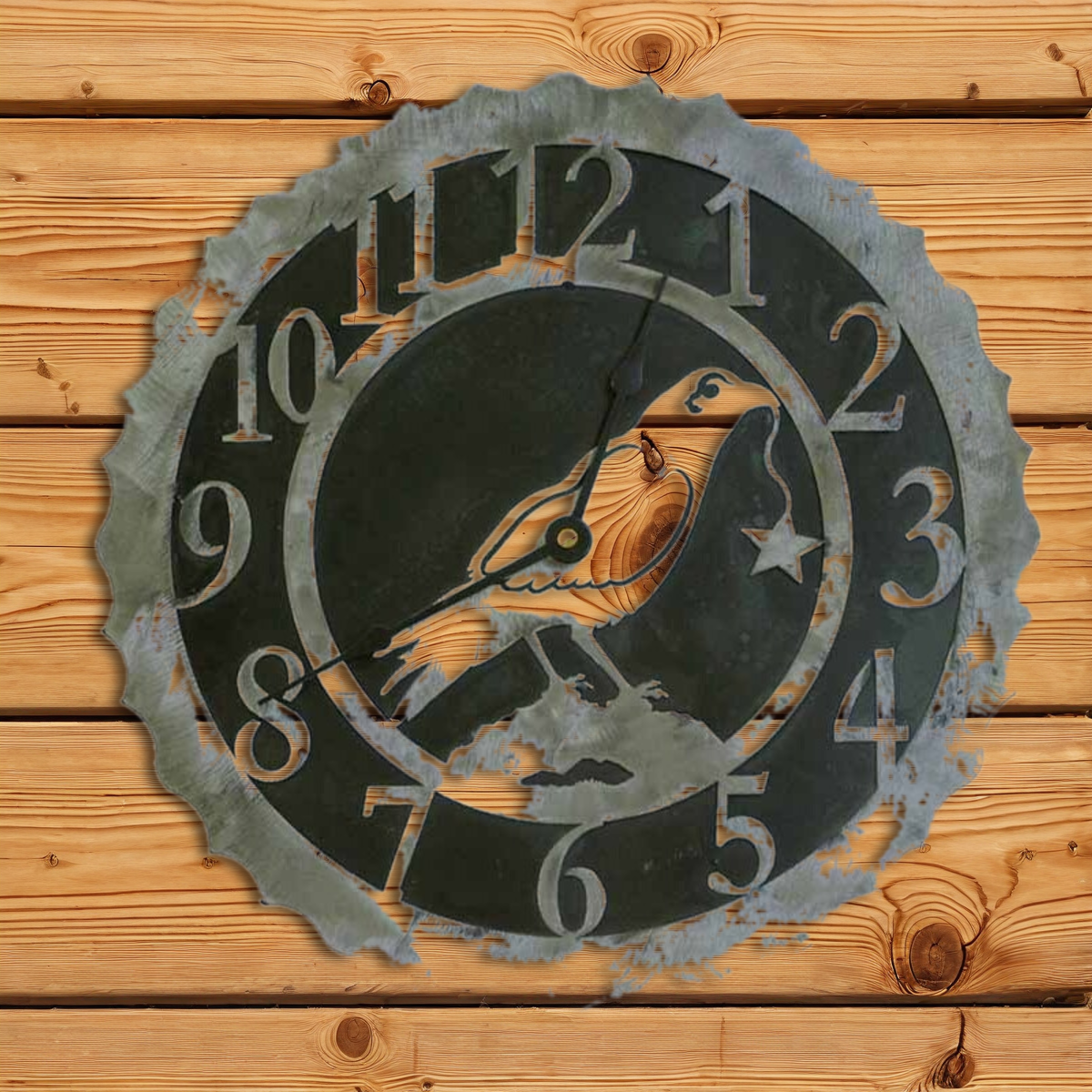 CL-5012 Crow 12" Round Clock