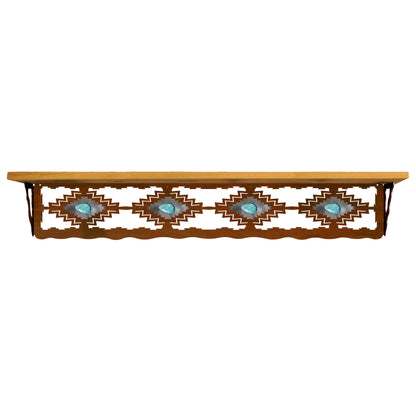 Desert Diamond with Turquoise 42" Shelf