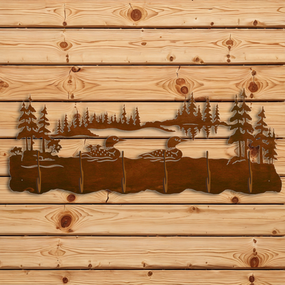 CH-5762 Loon Family Scenic Six Hook