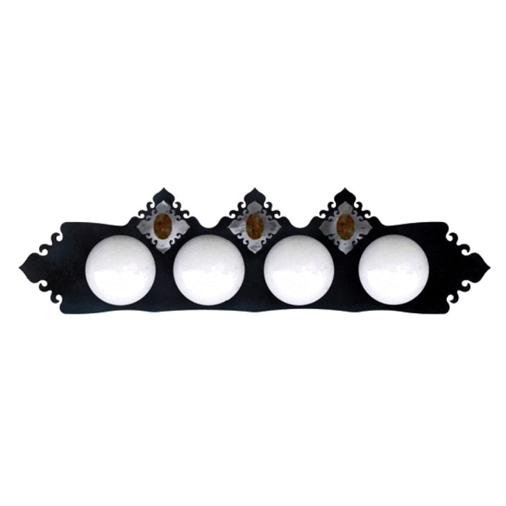 LST-7445 Unakite Stone Four Light Vanity