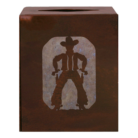 Cowboy Square Tissue Box Cover