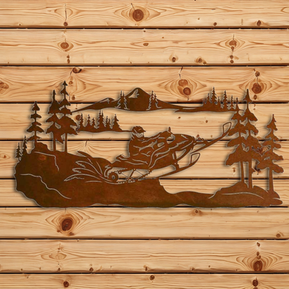 WA-4229 Snowmobiler Wall Art - 42"
