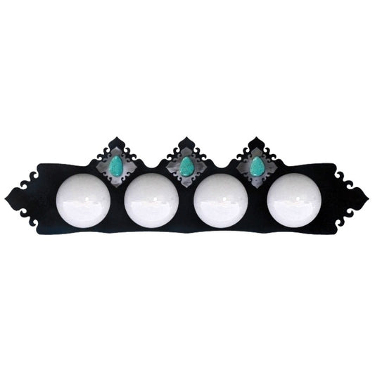 Turquoise Stone Four Light Vanity