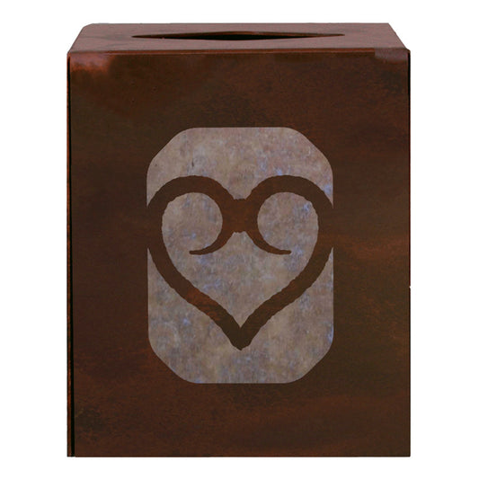 Heart Square Tissue Box Cover