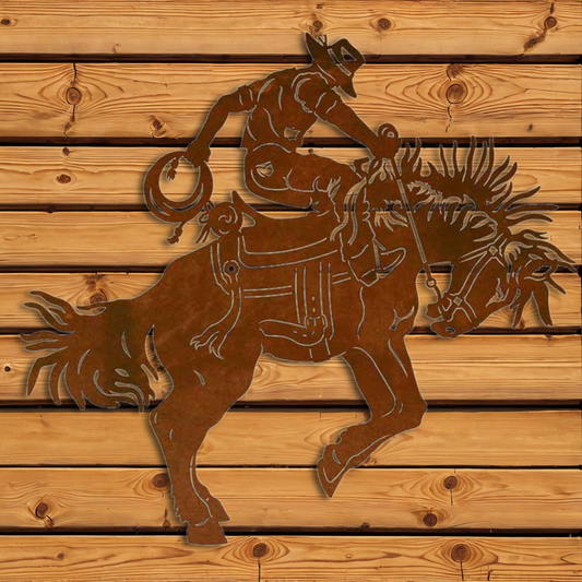WA-4200 Bronc Rider Wall Art - 42"