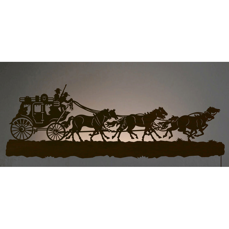 WA-9053 Stage Coach Back Lite Wall Art