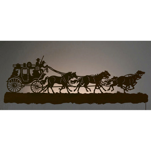WA-9053 Stage Coach Back Lite Wall Art