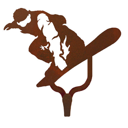 Snowboarder Large Single Coat Hook