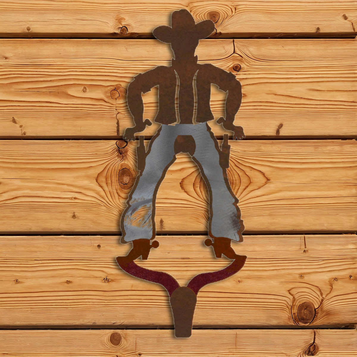 CHL-111 Cowboy Large Single Coat Hook Burnished