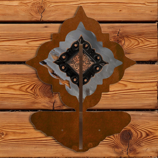 CH-4229 Diamond Copper Pico Concho Double Coat Hook
