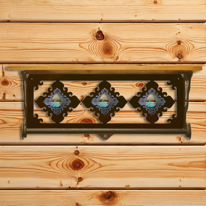 BA-2049 Turquoise 20" Hand Towel Bar Shelf