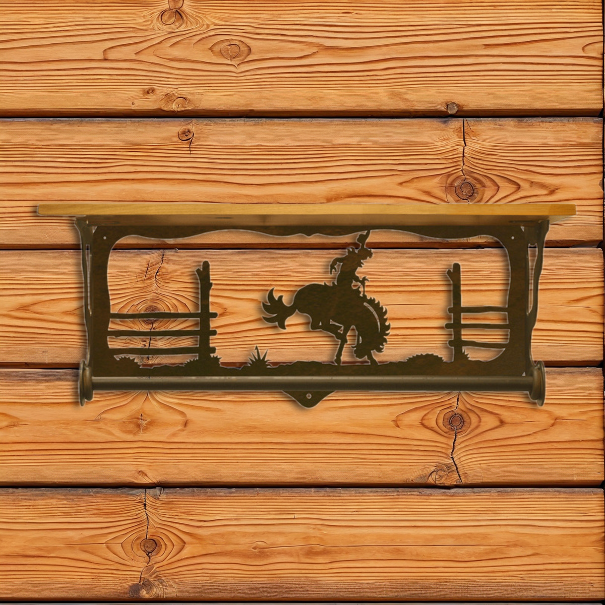 BA-2002 Bronc 20" Hand Towel Bar Shelf