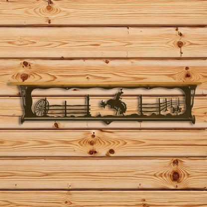 BA-3402 Bronc 34" Towel Bar Shelf