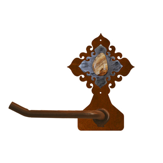 BA-7135 Picture Jasper Stone Burnished Tissue Holder