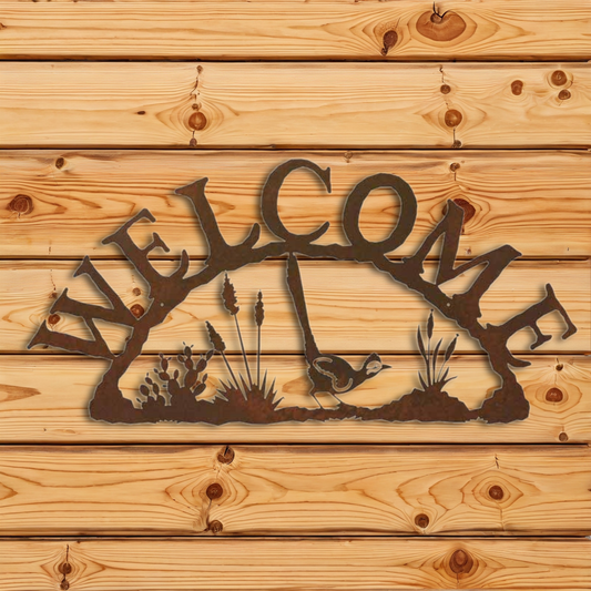 WE-9634 Road Runner Horizontal Welcome Sign