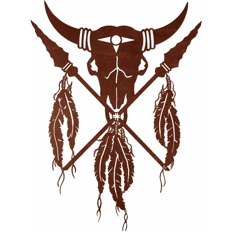 Buffalo Skull Wall Art - 42"