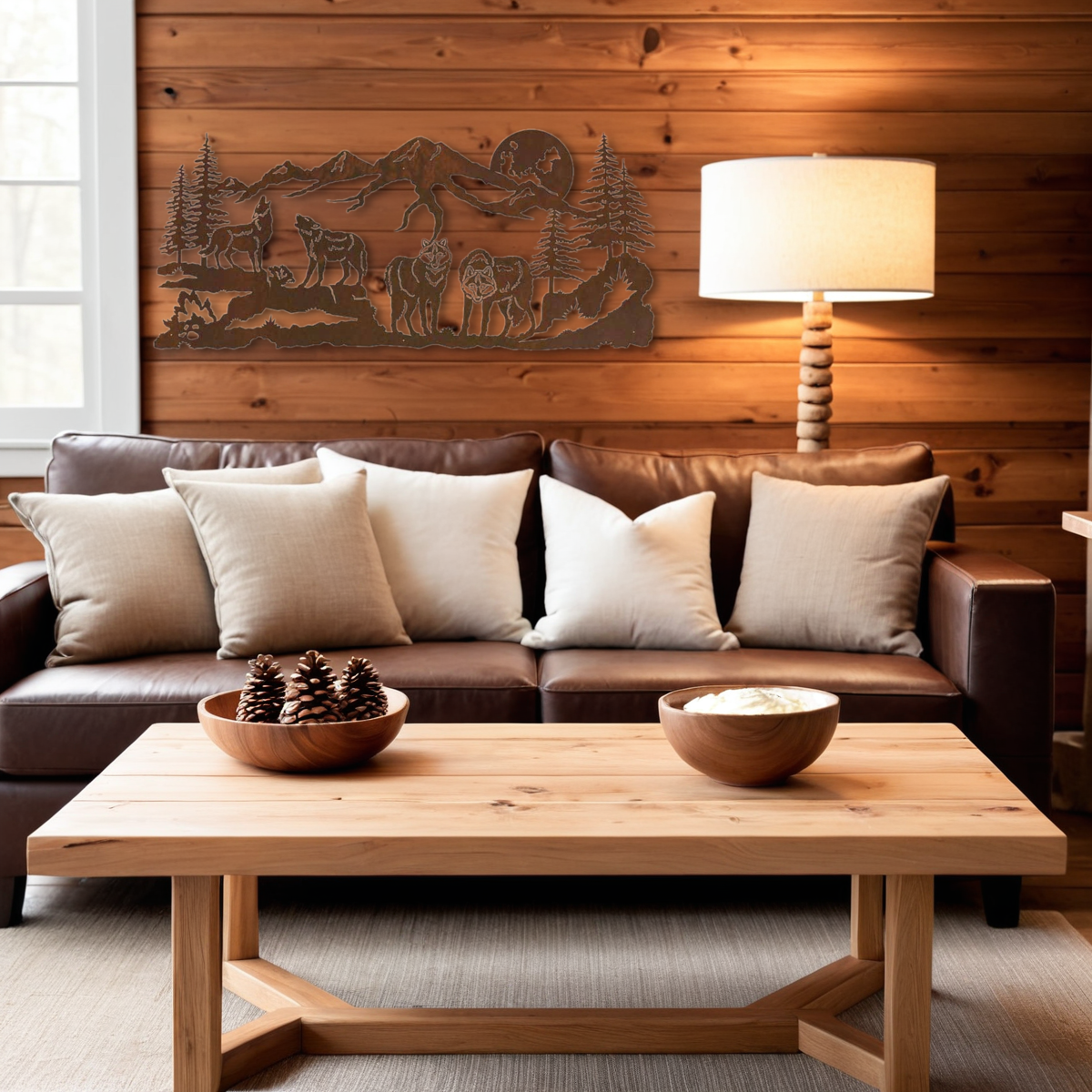 Wolves Wall Art - 57"