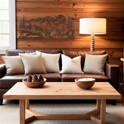 Wolves Wall Art - 57"