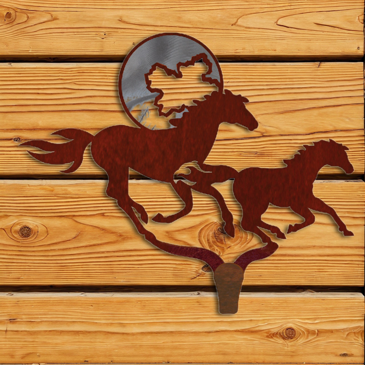 CHL-132 Horse Burnished Large Single Coat Hook