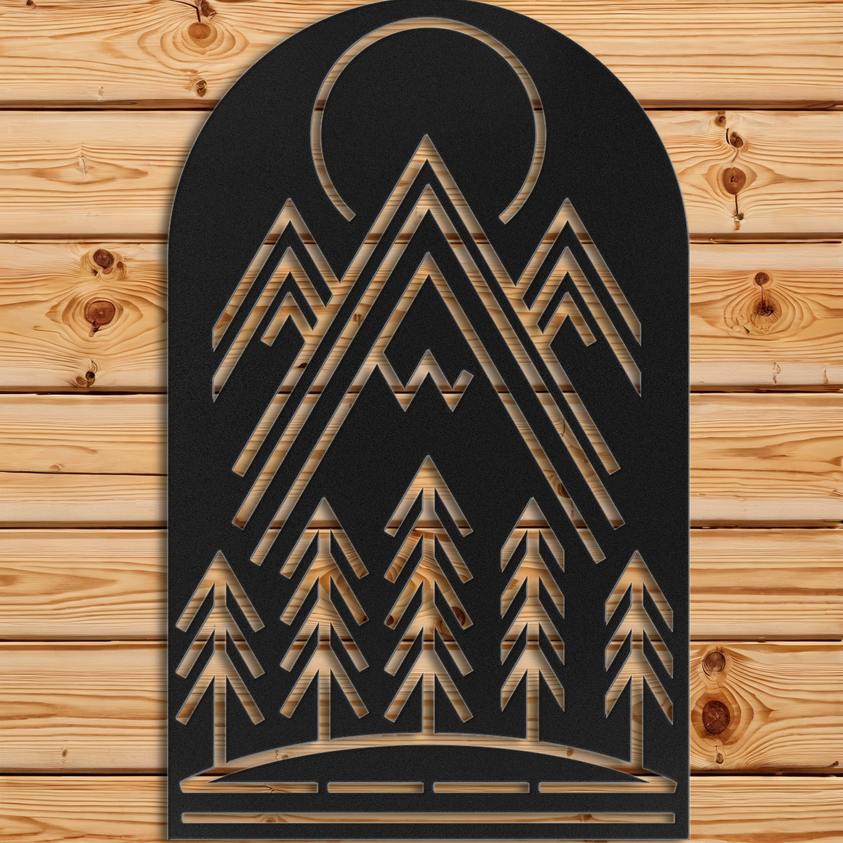 Mountain Moon Absract Wall Art
