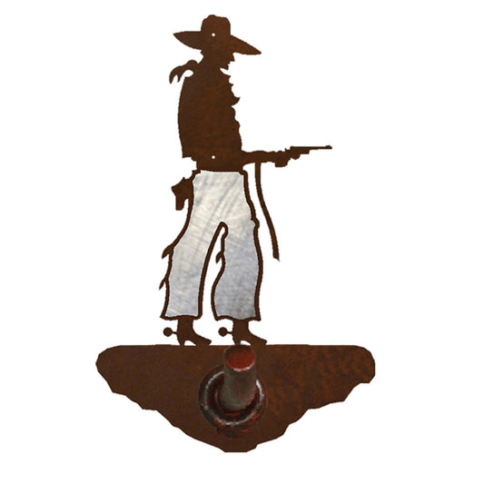 BA-8265 Pistol Cowboy Robe Hook Burnished