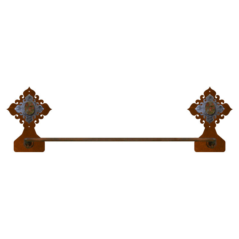 BA-7045 Unakite Stone Burnished Towel Bar