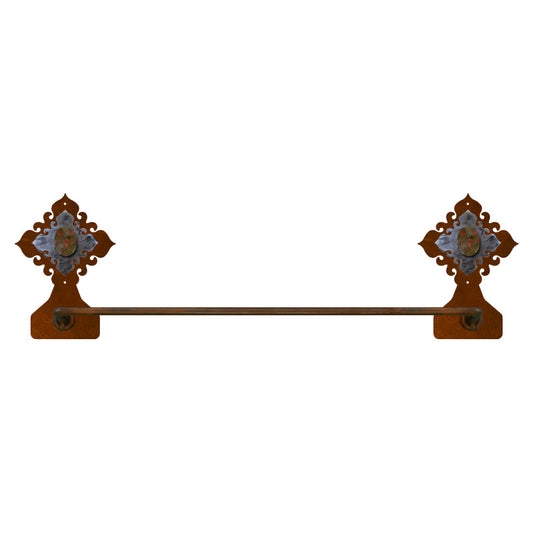 BA-7045 Unakite Stone Burnished Towel Bar