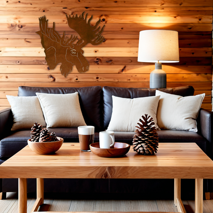 Moose Head Wall Art - 30"