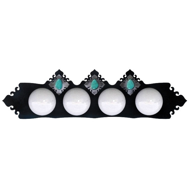 LST-7430 Turquoise Stone Four Light Vanity