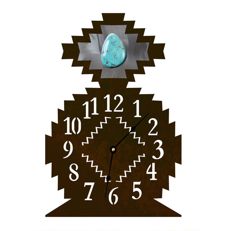 CL-7010 Desert Diamond/Turquoise Table Clock