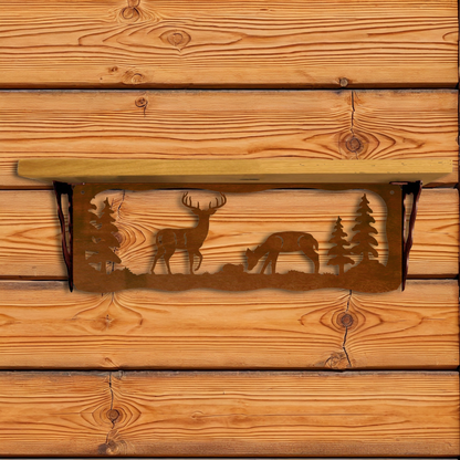 SW-6014 Deer Family 20" Shelf
