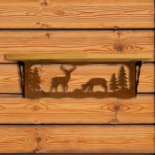 SW-6014 Deer Family 20" Shelf