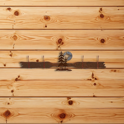 CH-5443 Pine & Moon Burnished Four Hook