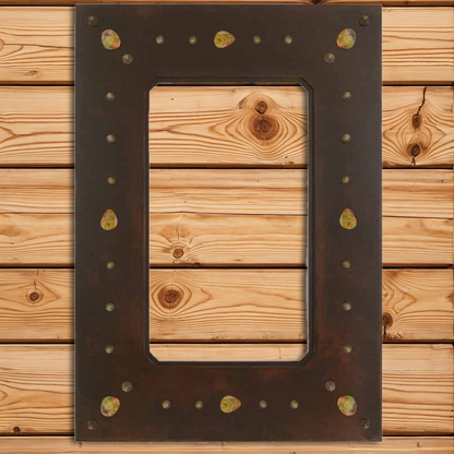 MH-2058 30" Stone & Nail Mirror