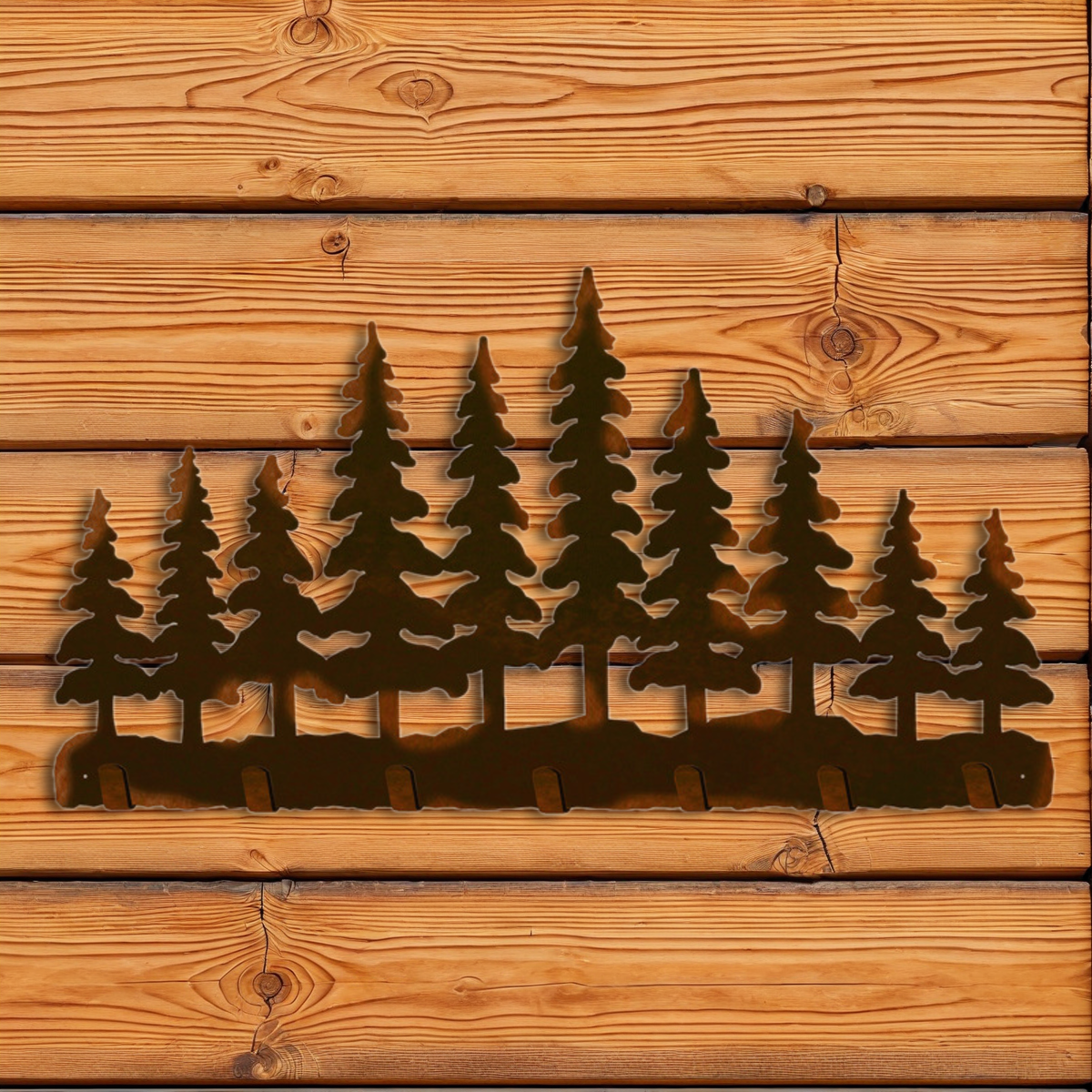 KC-2110 Pine Trees Key Chain Holder