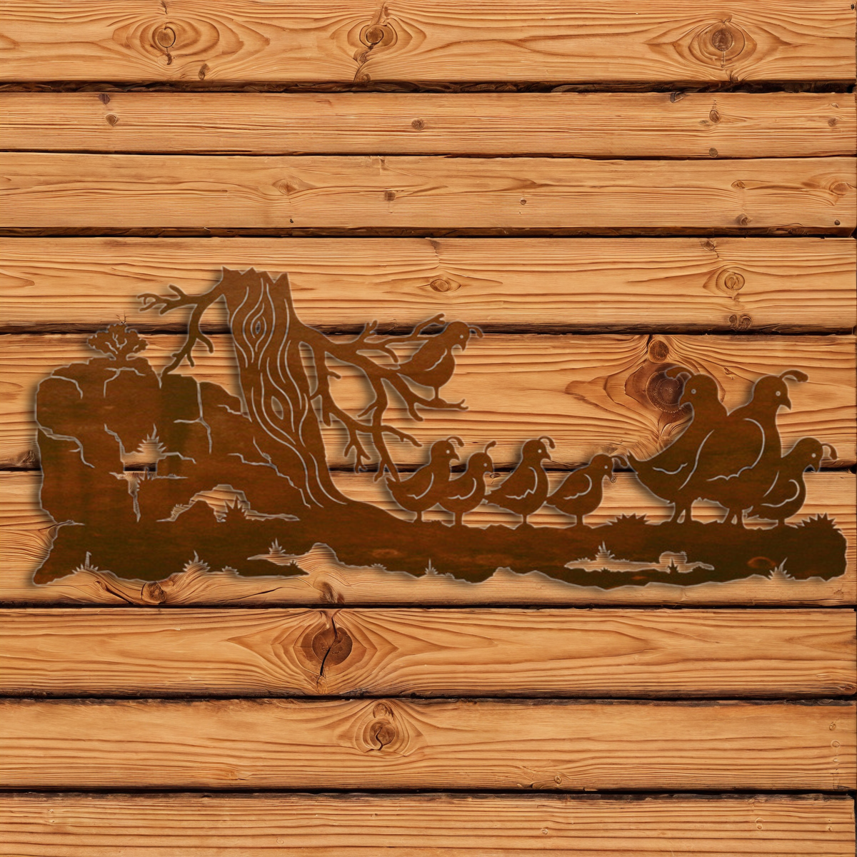 WA-4287 Quail Wall Art - 42"