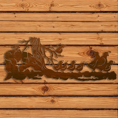 WA-4287 Quail Wall Art - 42"
