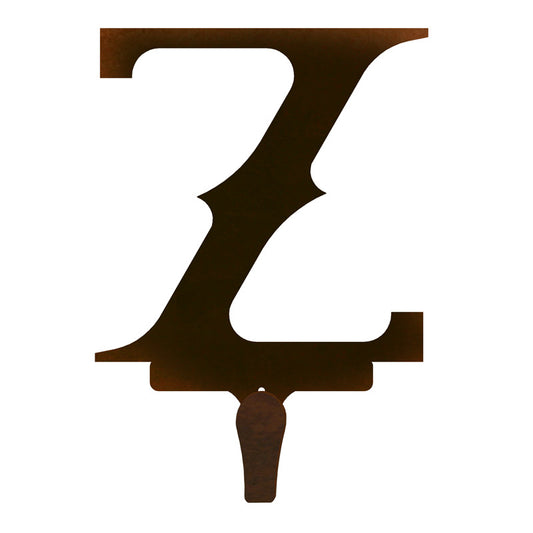Z Western Font Single Coat Hook