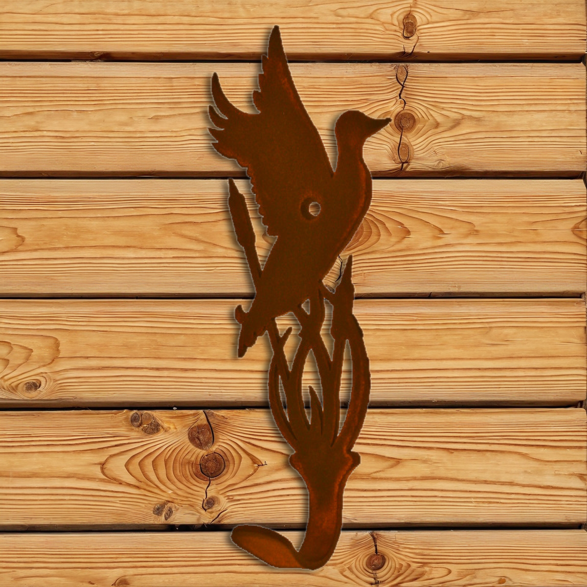 CH-5124 Duck/Cattails Single Coat Hook