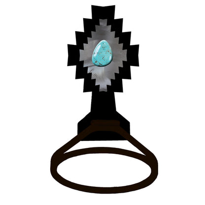 BA-8862 Desert Diamond Turquoise Towel Ring