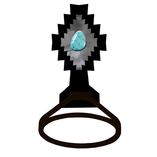 BA-8862 Desert Diamond Turquoise Towel Ring