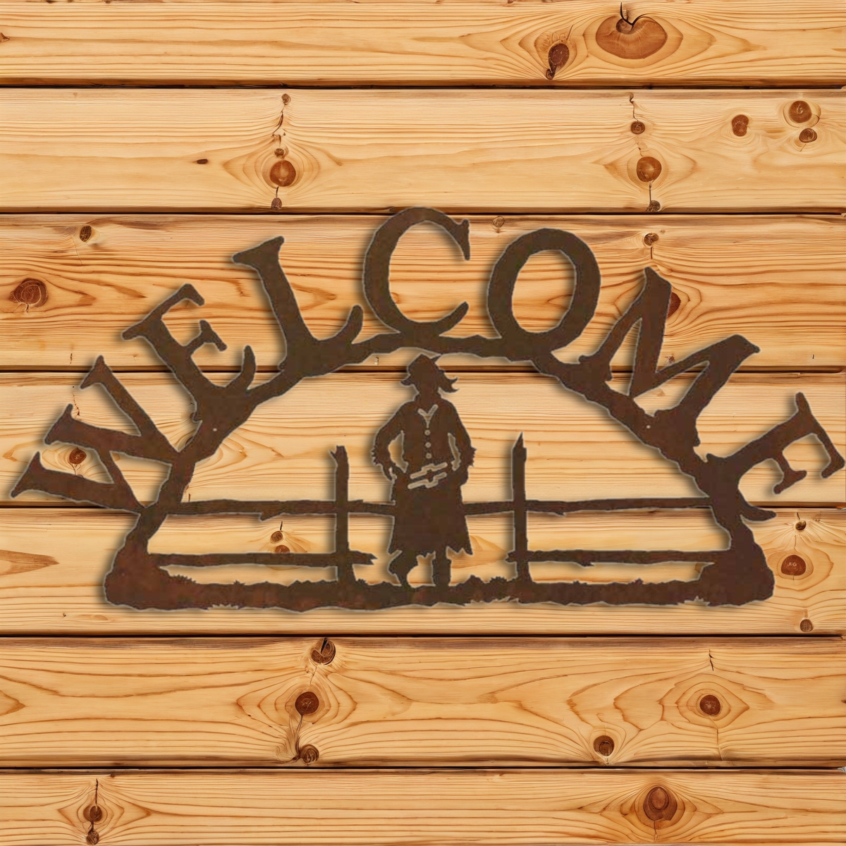 AS-2012 Cowgirl Address Sign